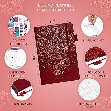 Legend Planner – Weekly & Monthly Life Planner to Hit Your Goals & Live Happier