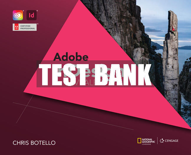Test Bank Adobe® InDesign Creative Cloud Revealed, 2nd Edition