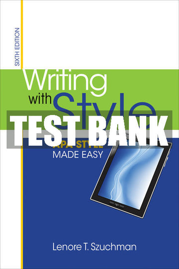Test Bank Writing with Style: APA Style Made Easy
