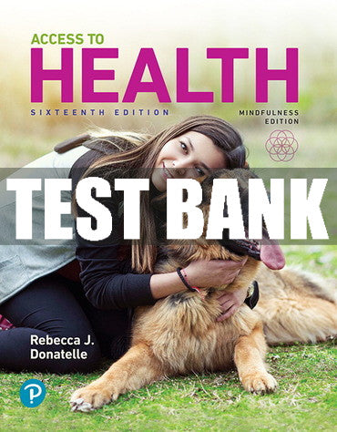 Test Bank Access to Health 15th Edition